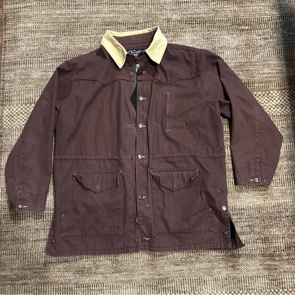 Vintage Walls Western Canvas Barn Coat Chore Jacket Work Farm Brown Size XL